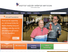 Tablet Screenshot of cdswarriorsalute.org